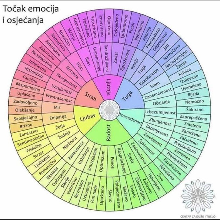 Točak emocija i osećanja